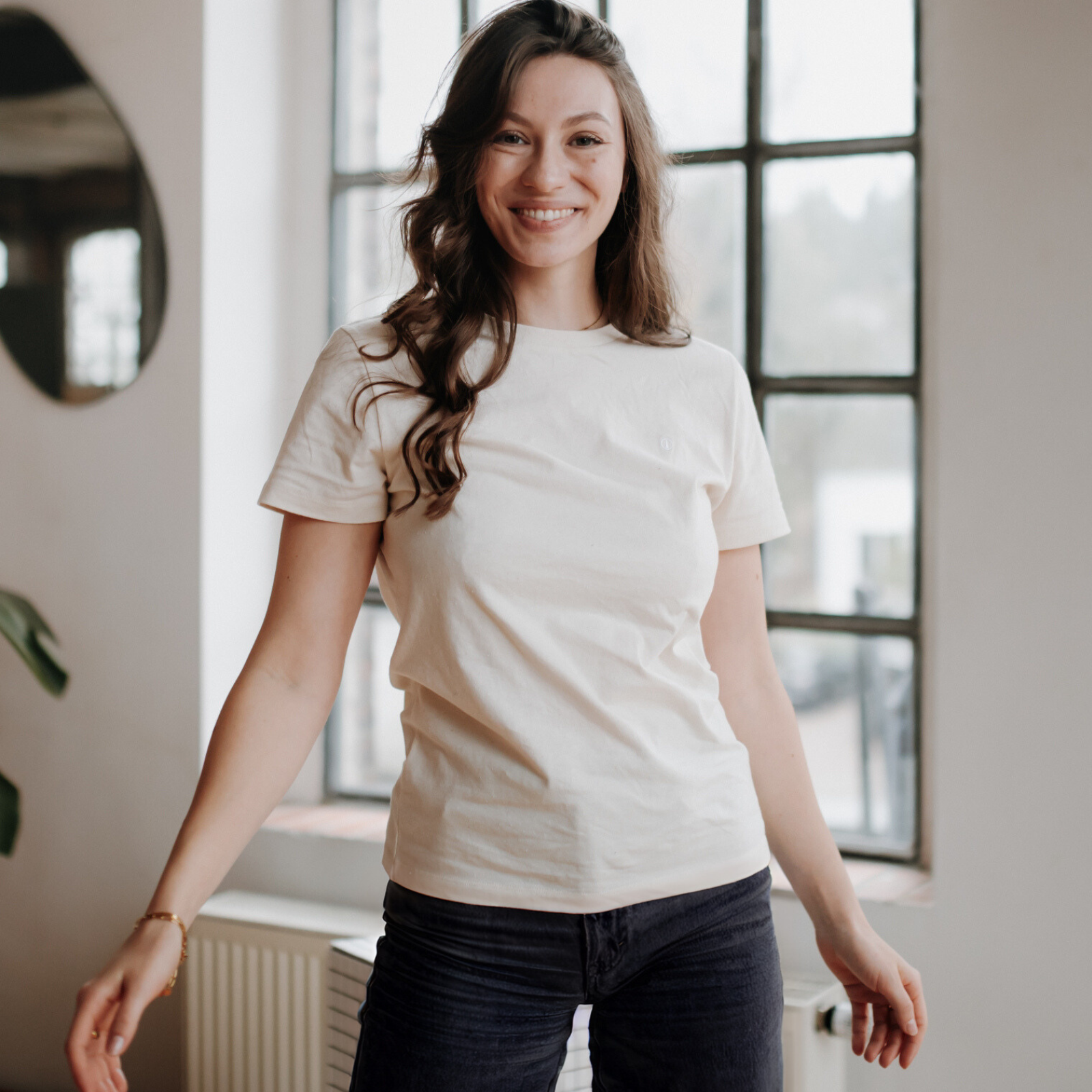 NORDLICHT Alva T-Shirt Rundhals recycelte Baumwolle