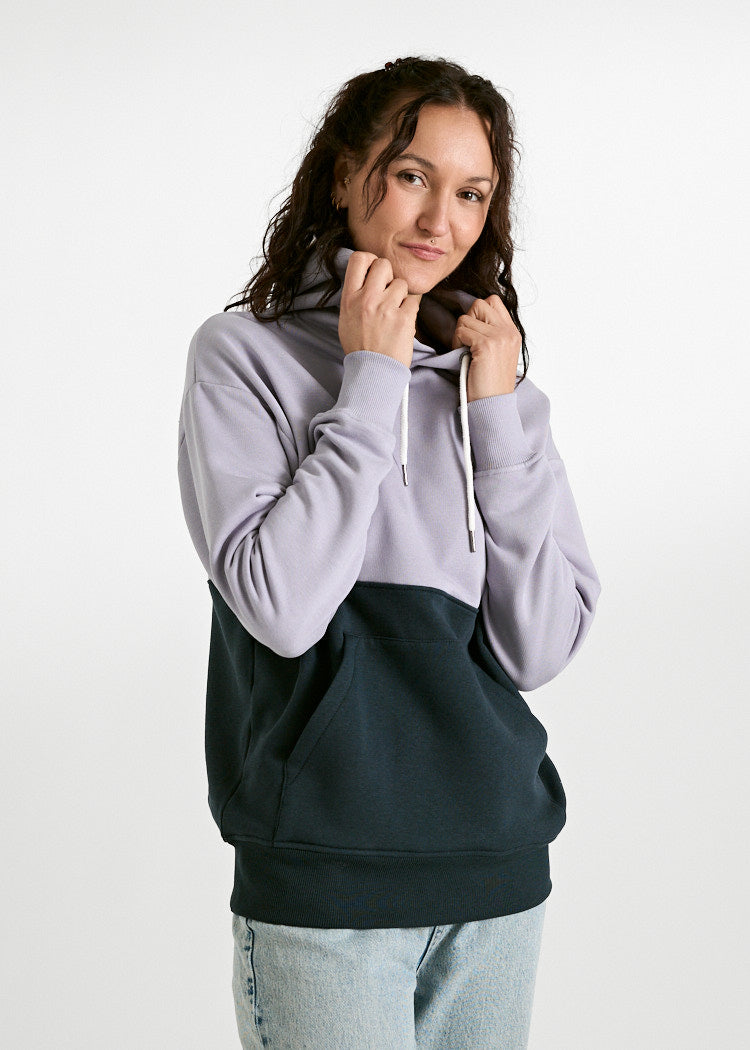 Wijld Ilsa Damen Hoodie Lavenda Carbon Colorblock