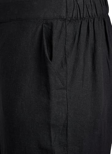 Zizzi Trousers Leinenhose Große Größen 42-60 Taschen
