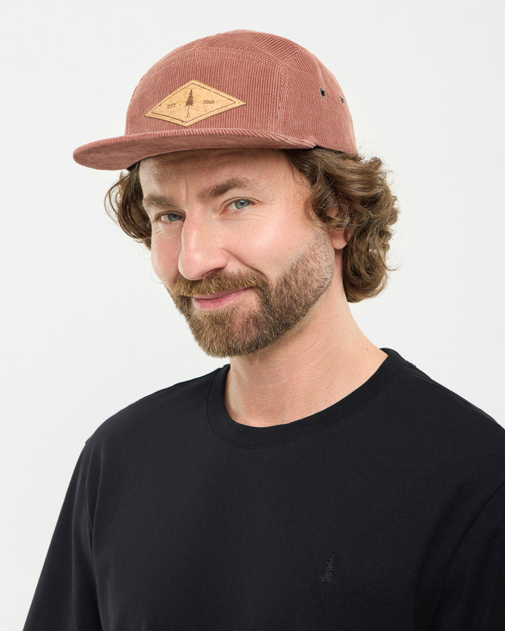NIKIN TreeCap 5 Panel Cord Cap Chestnut Bio-Baumwolle