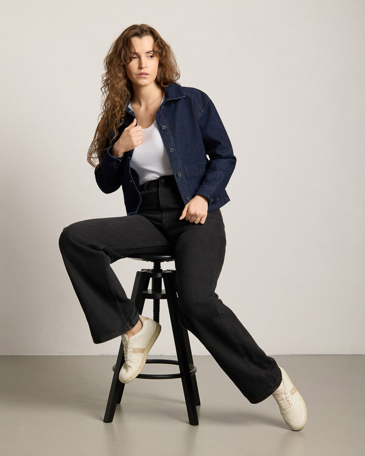 NIKIN TreeJacket Denim ReCotton Damen Jeansjacke Dark Indigo