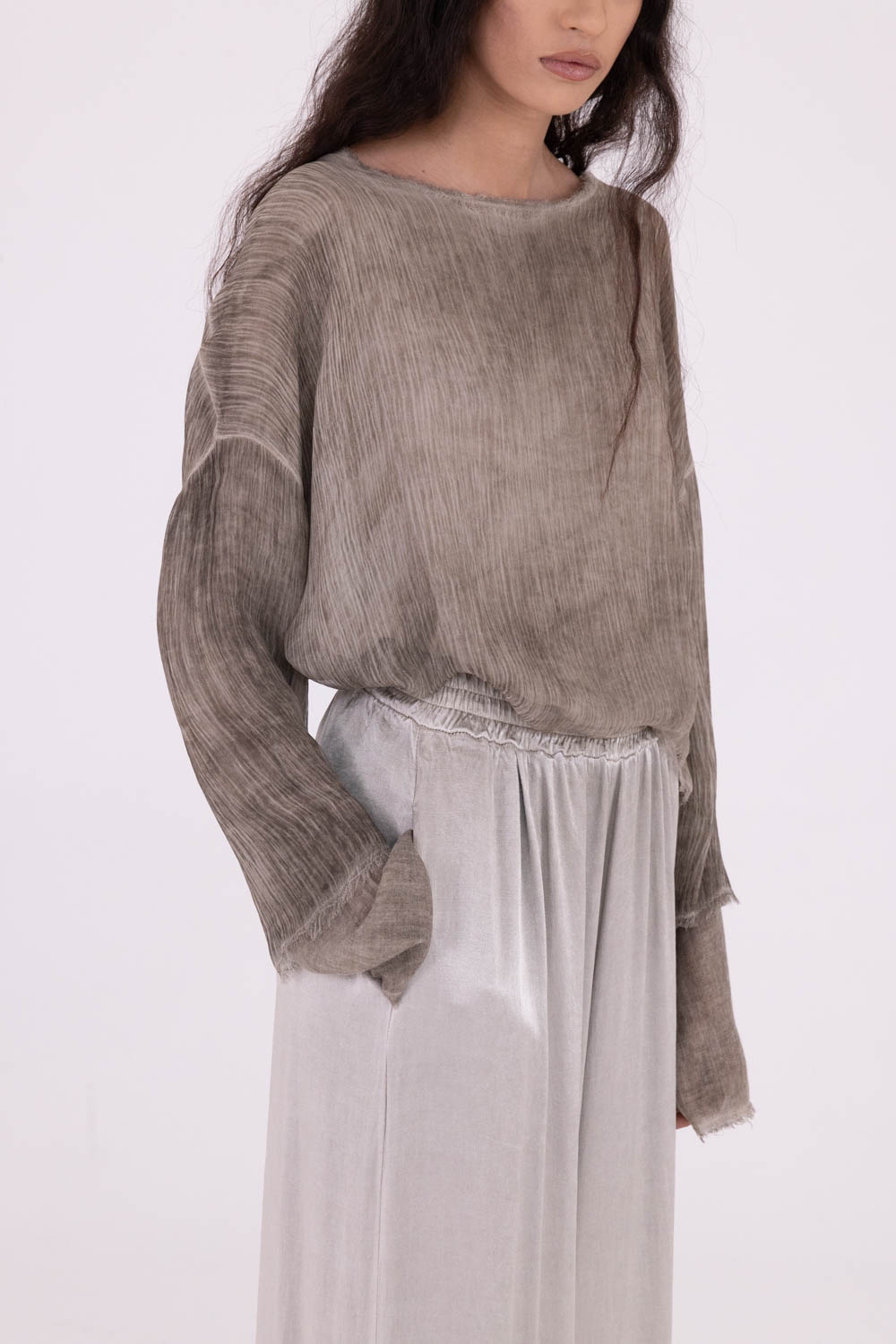 Sanctamuerte Pantaloni Pantalone Palazzo Hose Viskose