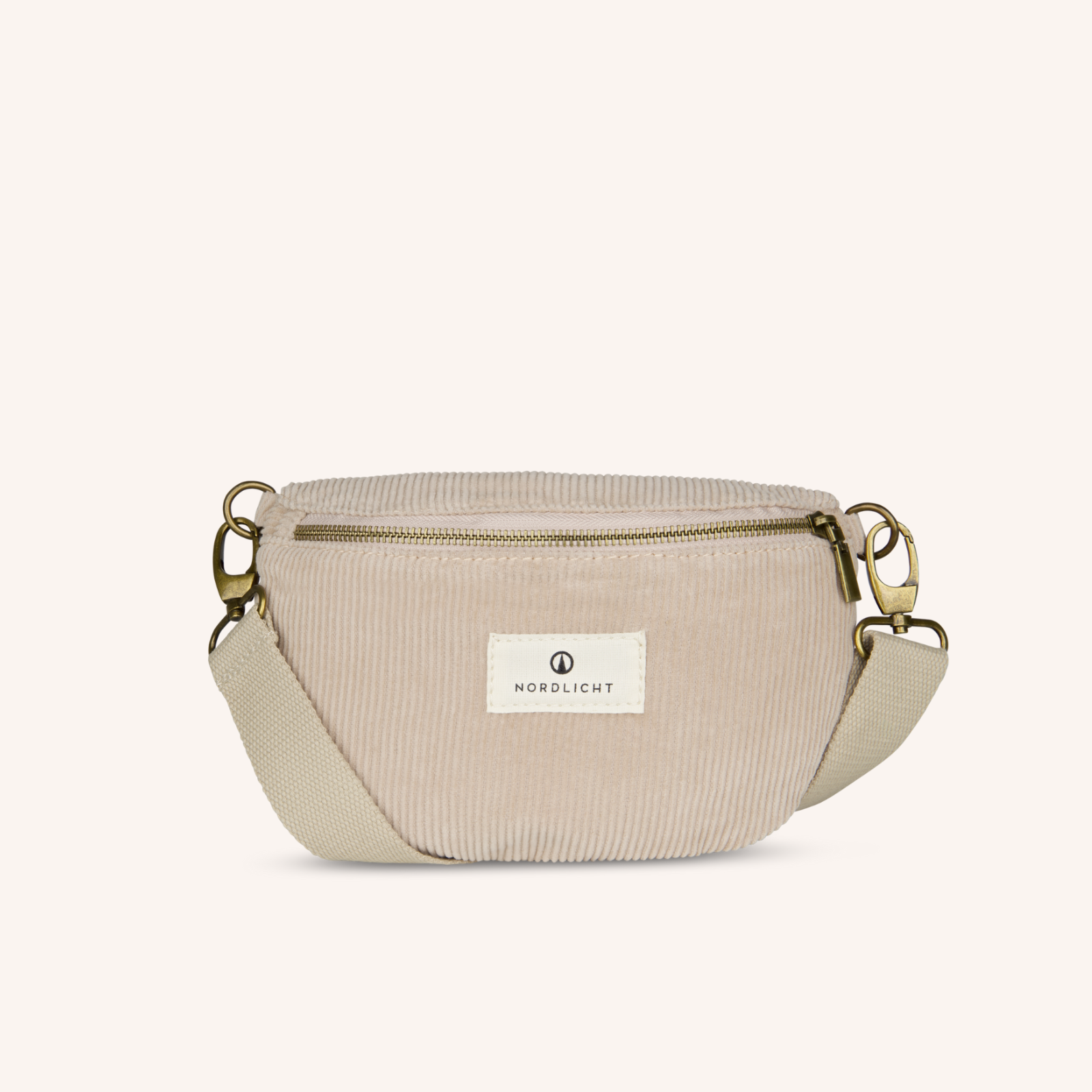 NORDLICHT Tomma Cord Bauchtasche Natur Bio-Baumwolle