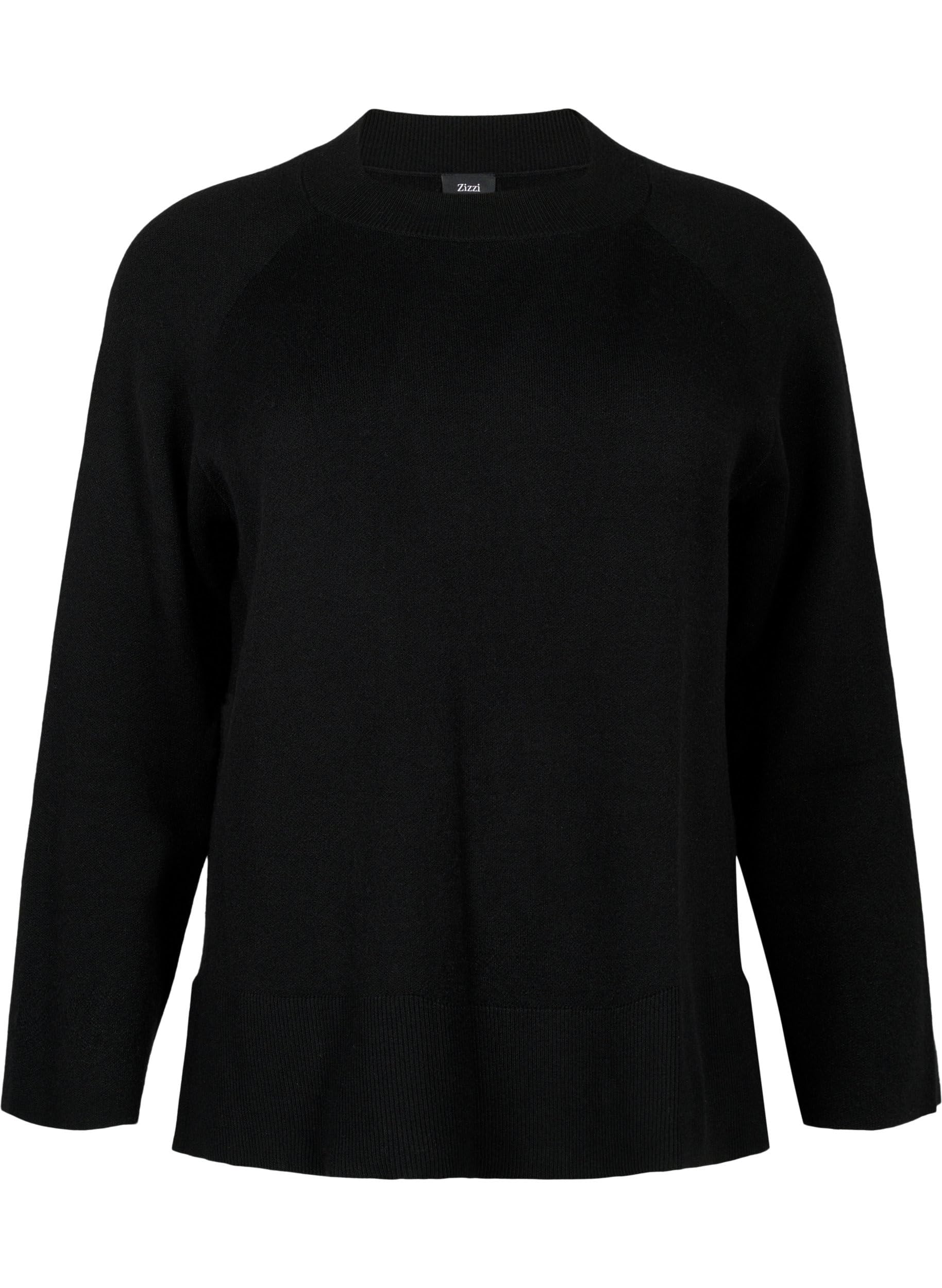 Zizzi Cardigans Pullover Ecovero Viskose Streifen Plus Size