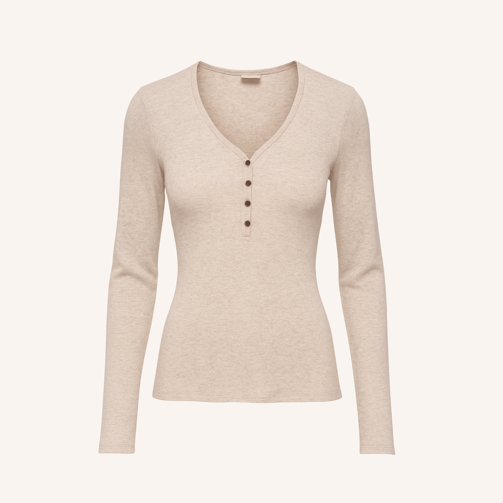 NORDLICHT Hedda Rippshirt Langarm Bio-Baumwolle