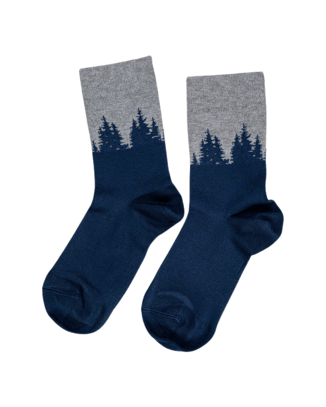 NIKIN TreeSocks Standard Socken Forest Navy-Grey 41-46
