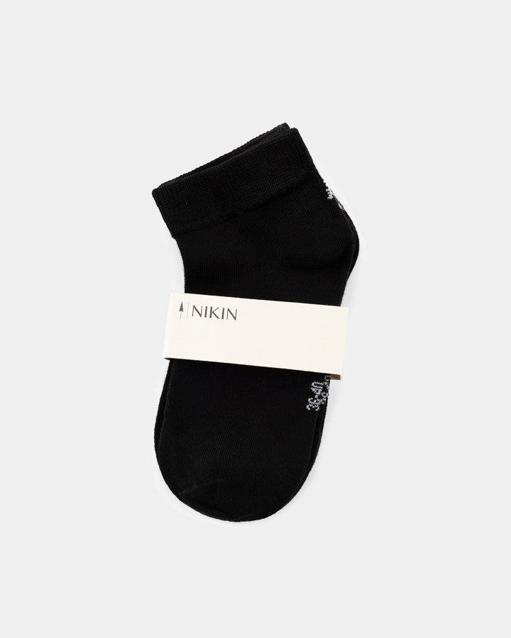 NIKIN TreeSocks Short Heel Sneakersocken Black 2er Bundle