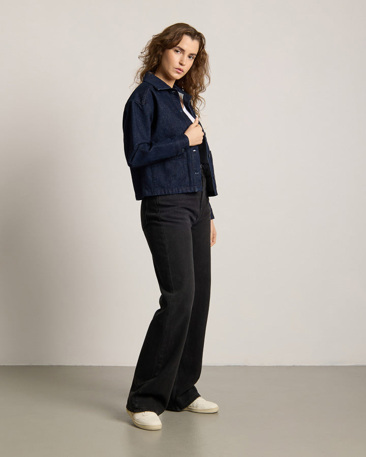 NIKIN TreeJacket Denim ReCotton Damen Jeansjacke Dark Indigo