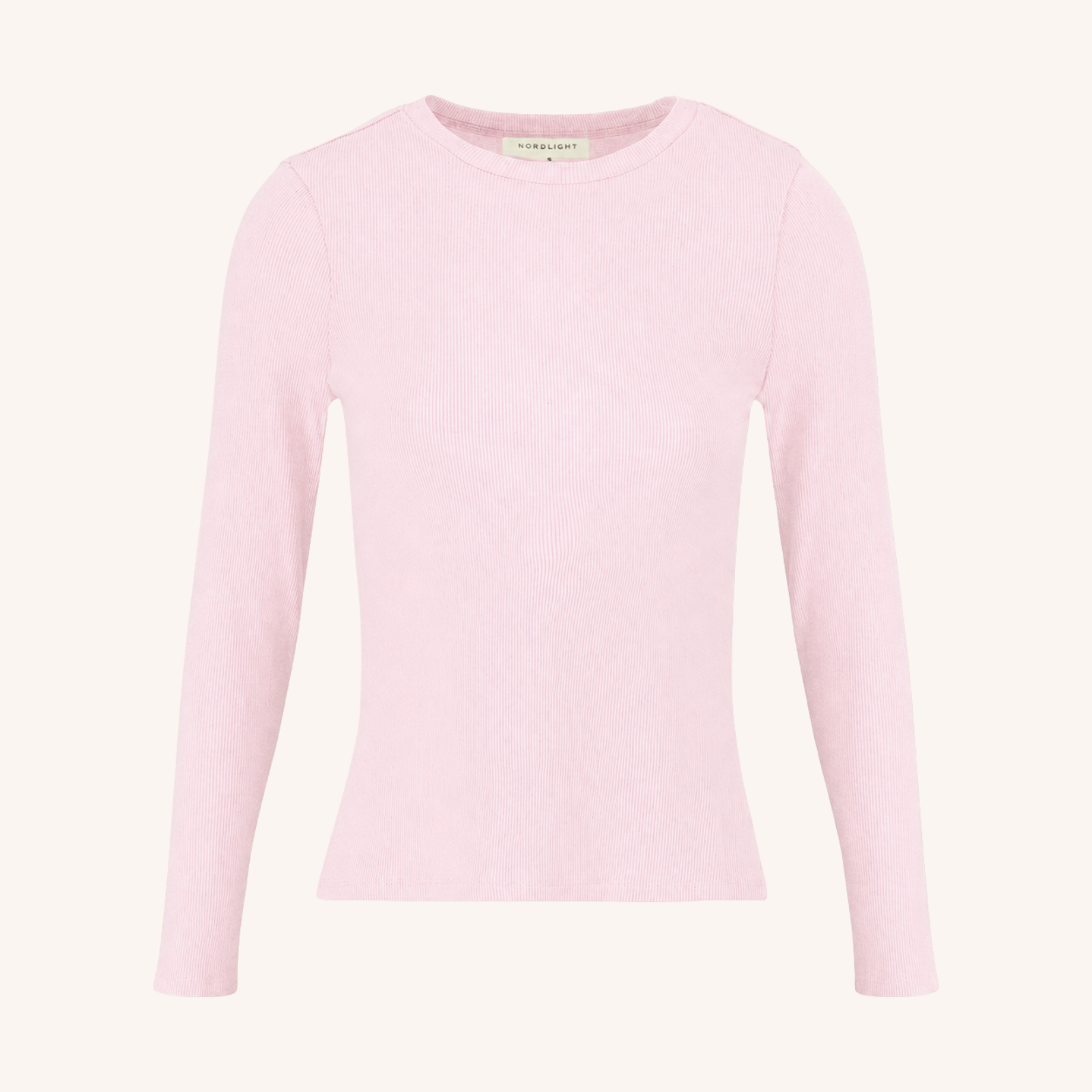 NORDLICHT Lica Ripp Langarmshirt Rosa Bio