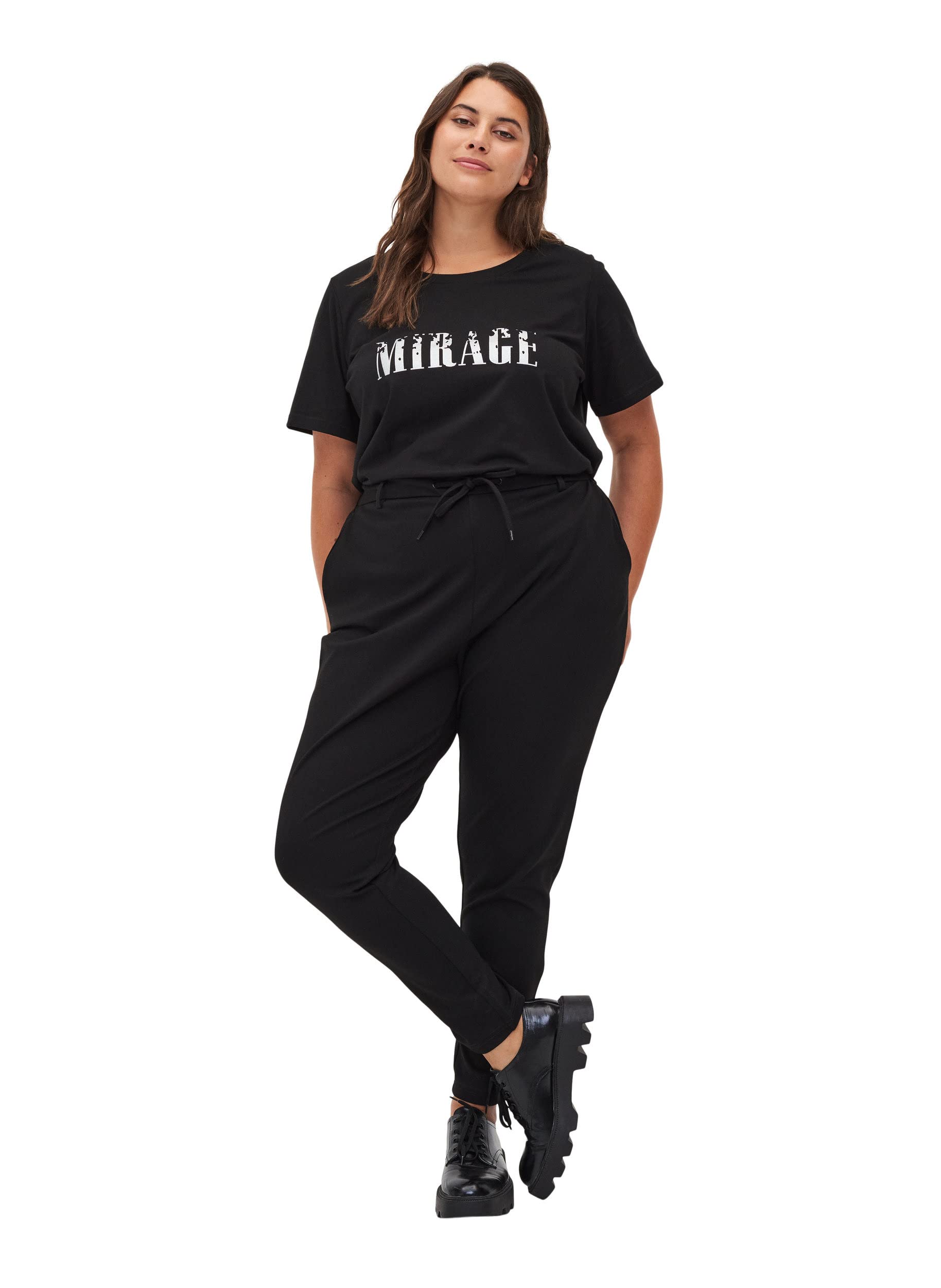 Zizzi Sweats Maddison Viskosehose Jogginghose Blau 42-44