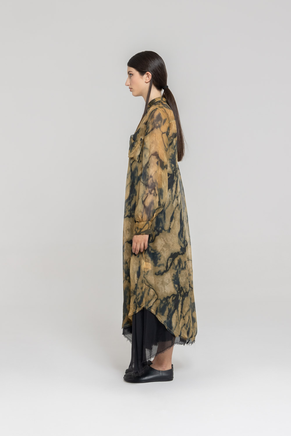 Sanctamuerte Abiti Chemisier Coreano Kleid Marble