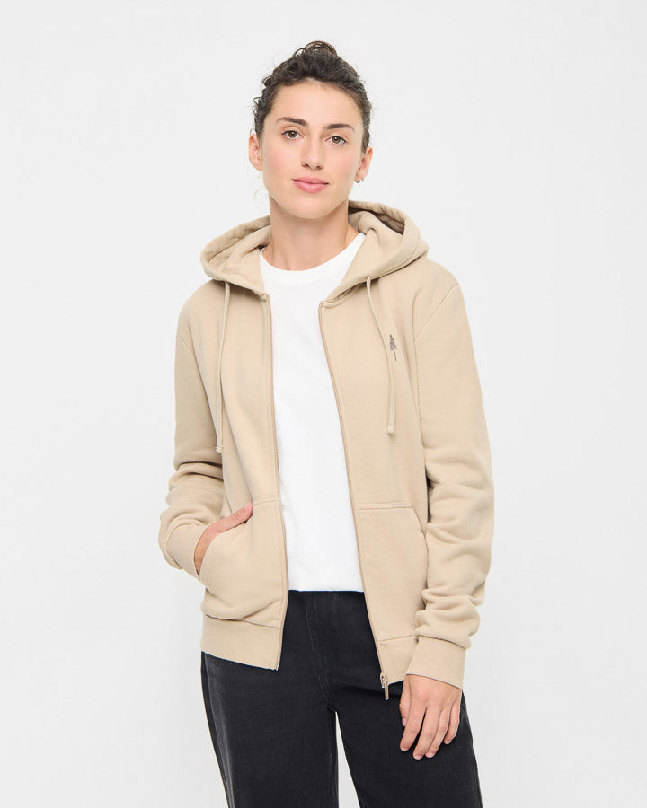 NIKIN TreeHoodie Jacket Kapuzenjacke Light Taupe Bio-Baumwolle
