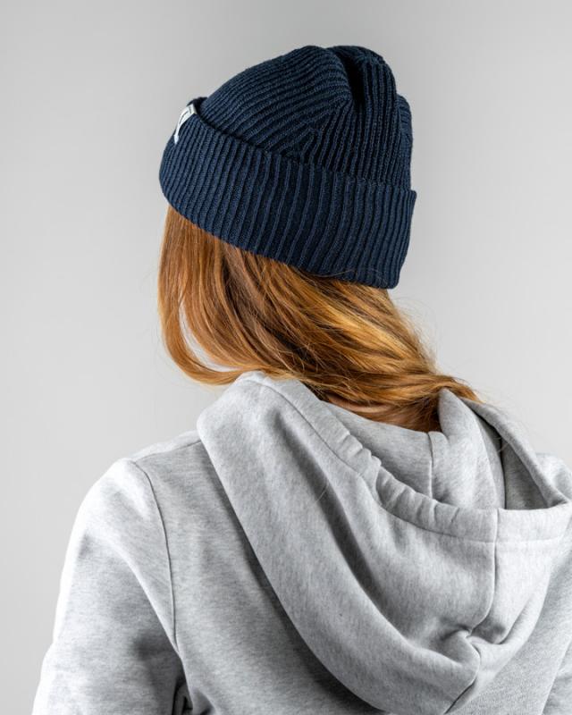 NIKIN Treeanie Ribbed Mütze Navy One Size Baumwolle