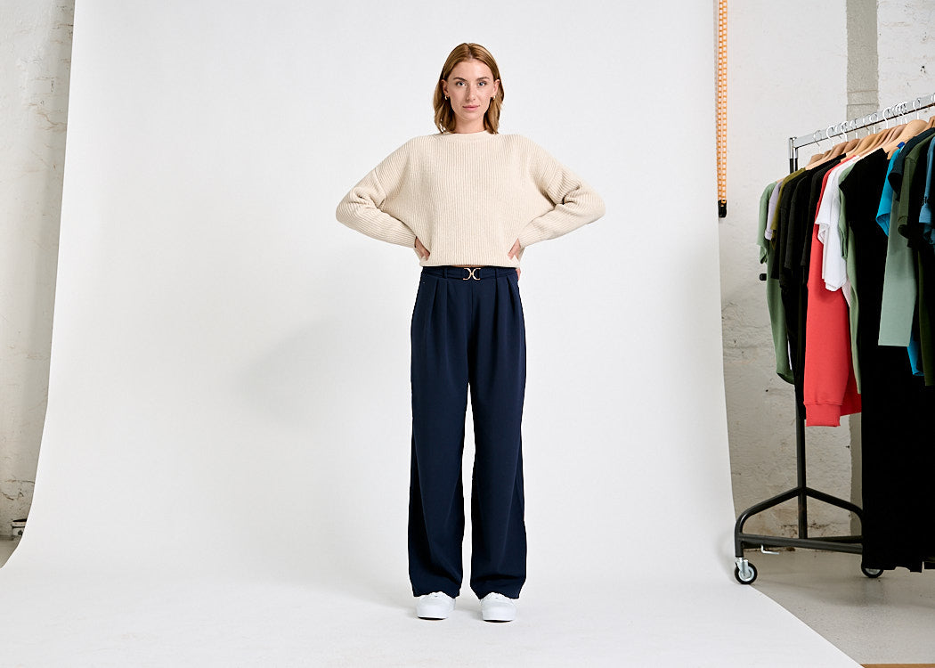 Wijld Josephine Strickpullover Natural Damen Bio-Baumwolle