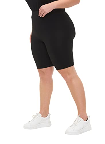 Zizzi Shorts Radlershorts 2er-Pack Stretch Große Größen