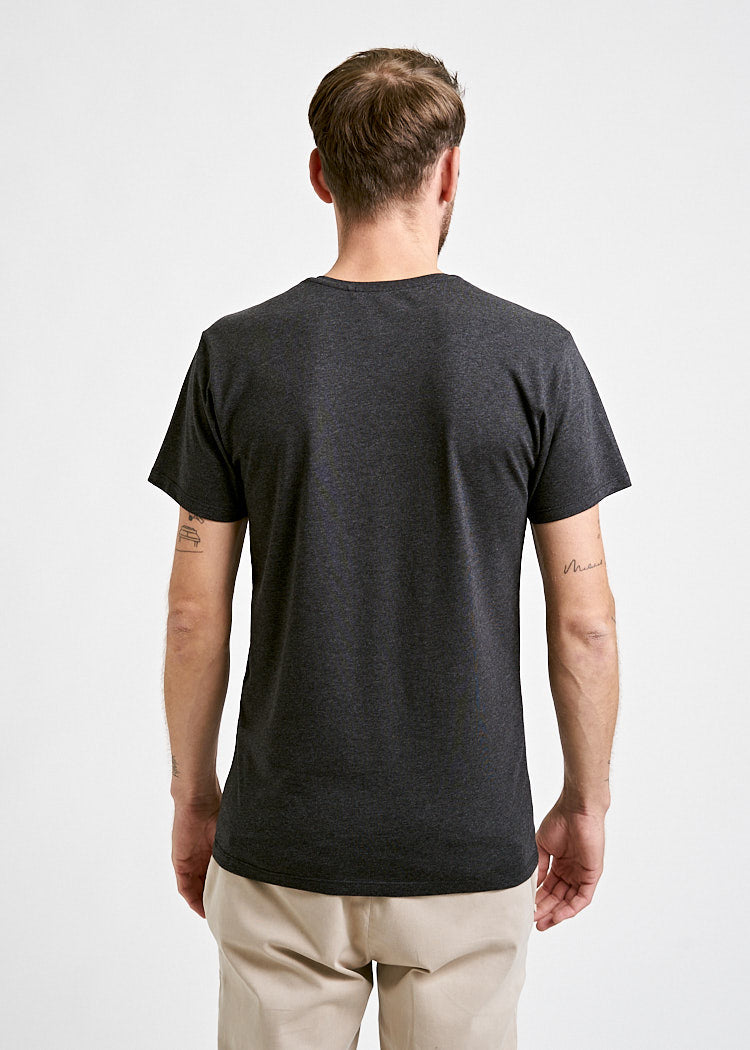 Wijld Alex WoodShirt Herren T-Shirt Anthrazit Holz