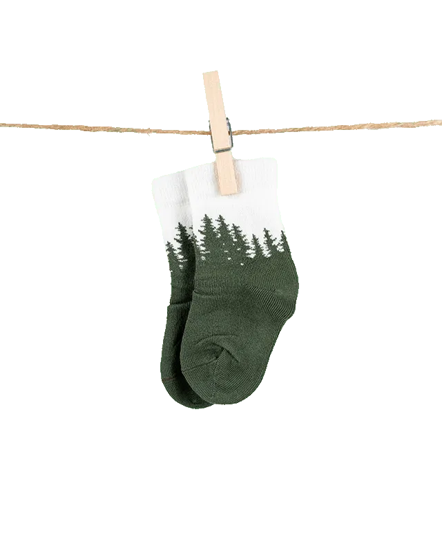 NIKIN TreeSocks Kids Socken Forest Green Bambus