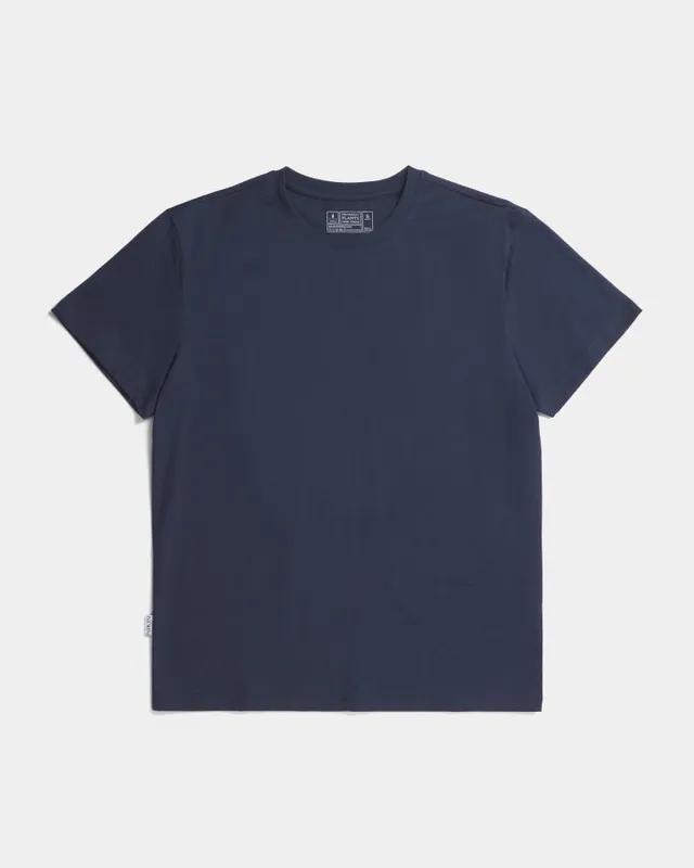 NIKIN TreeShirt Plain T-Shirt Dark Navy Bio-Baumwolle