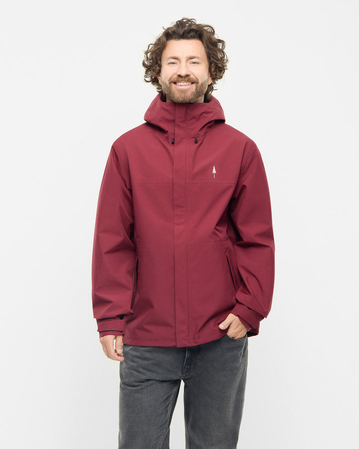 NIKIN TreeJacket Rain Regenjacke Burgundy Wasserdicht