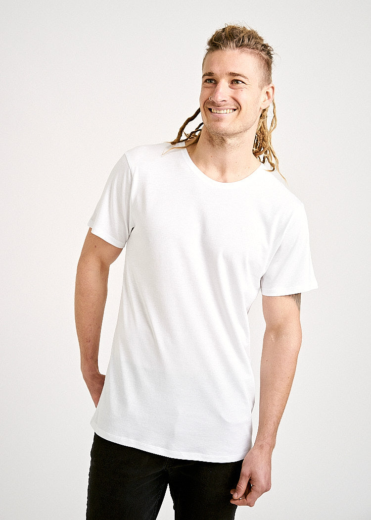 Wijld Woodshirt T-Shirt Herren Weiß Holz Regular