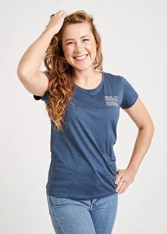 Wijld Sarah Wijld Typo Damen T-Shirt Print Lyocell Relaxed