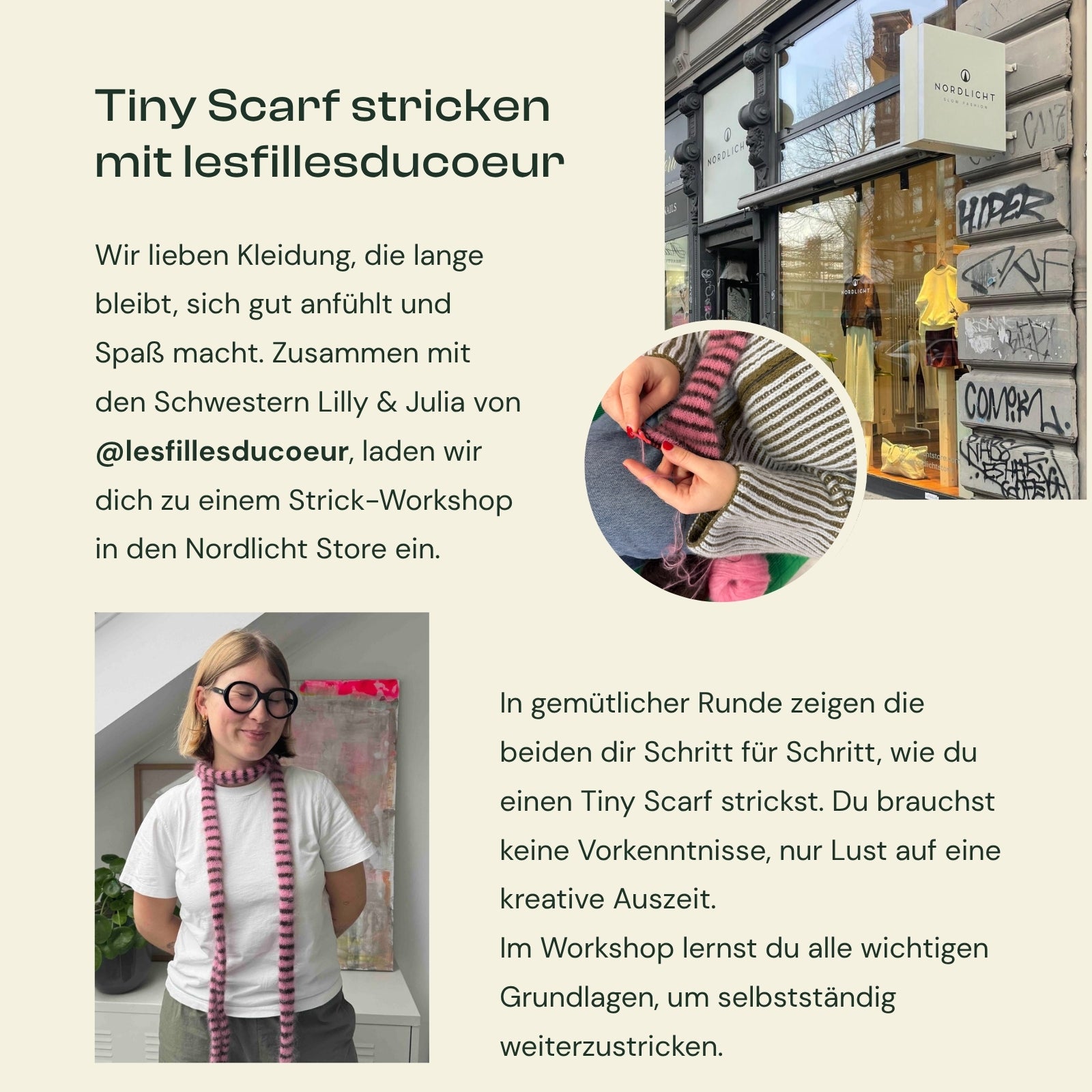 NORDLICHT Accessoires Strick-Workshop Tiny Scarf Hamburg 3h