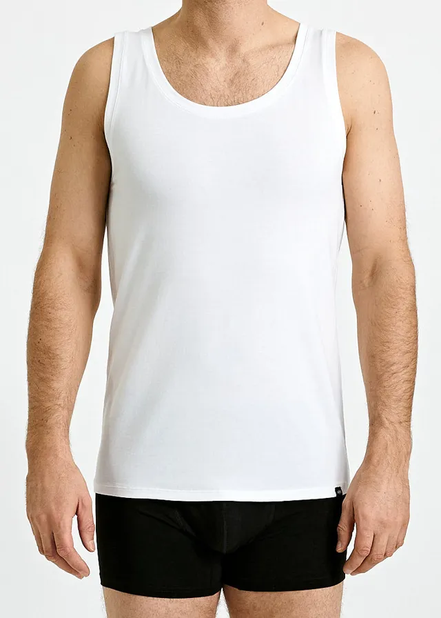 Wijld Ben Bright White Herren Tank Top eng