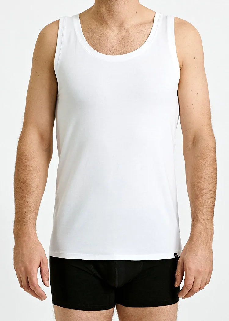 Wijld Ben Bright White Herren Tank Top eng