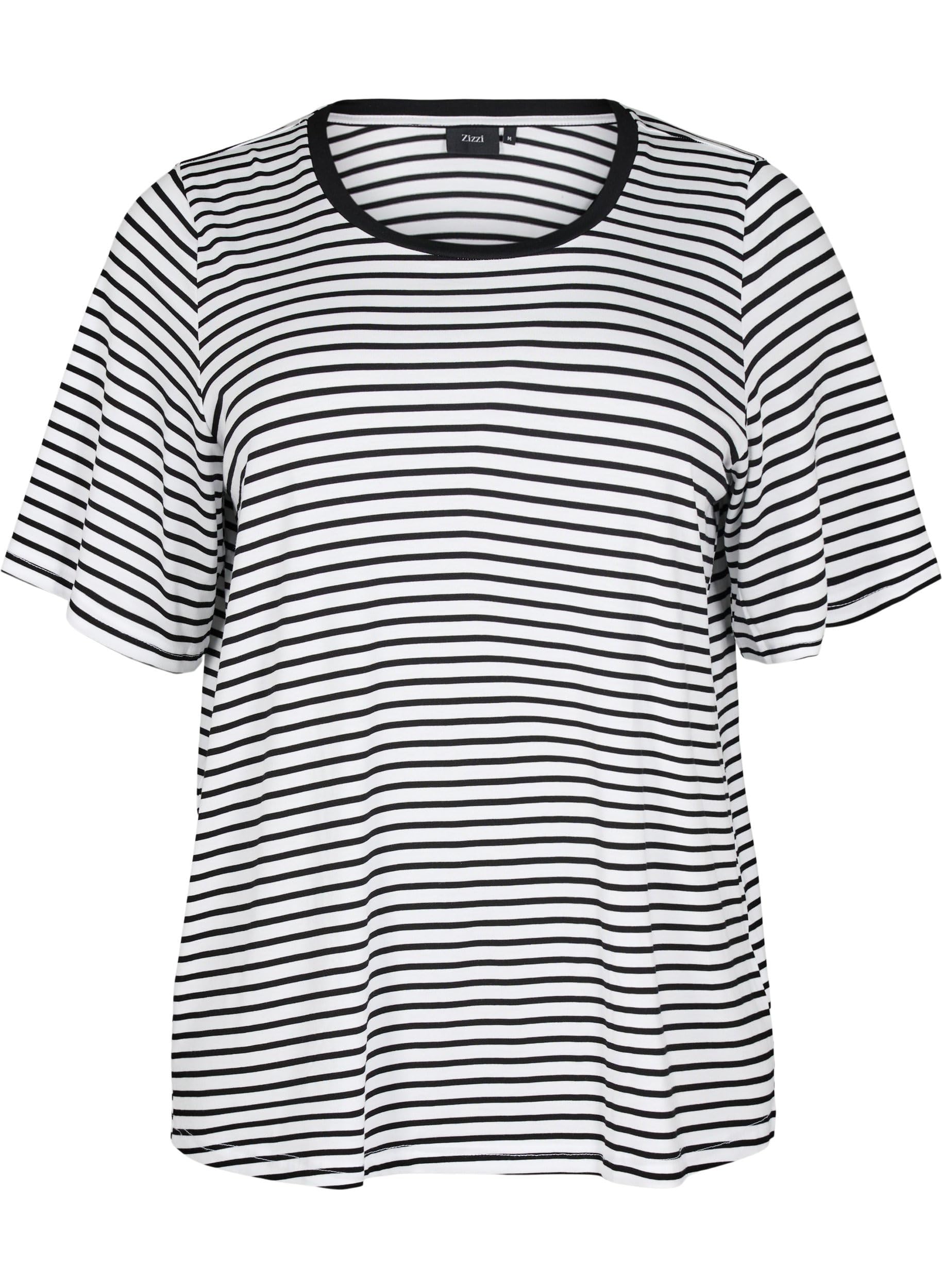 Zizzi T-Shirt Damen Rundhals Modal Print Große Größen