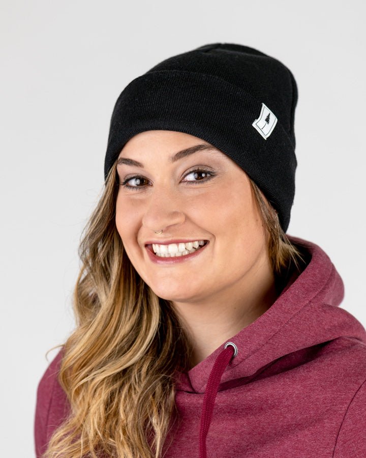 NIKIN Treeanie Mütze Schwarz Baumwolle Unisex Einheitsgröße