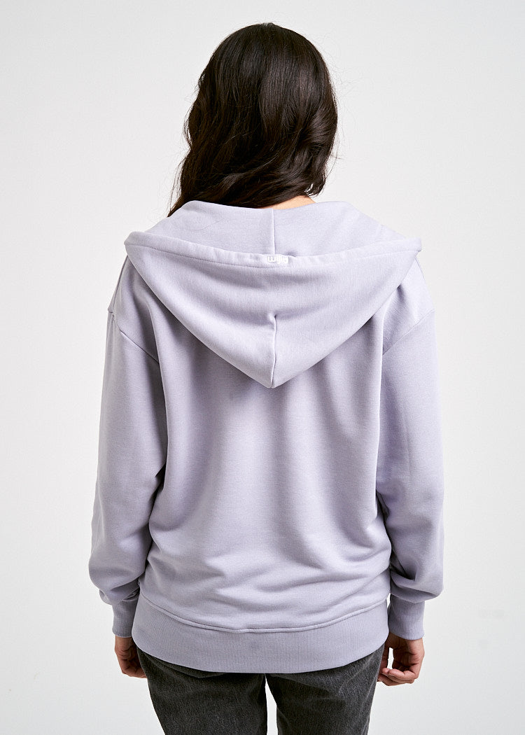 Wijld Sweatjacke Damen Lavender Aura Bio-Baumwolle