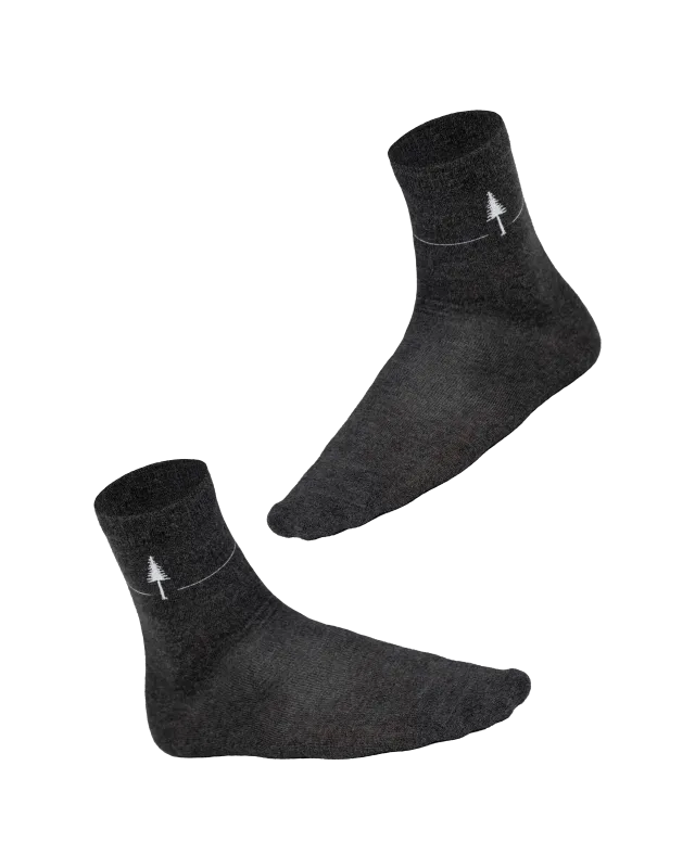 NIKIN TreeSocks Standard Single Socken Anthracite Bambus