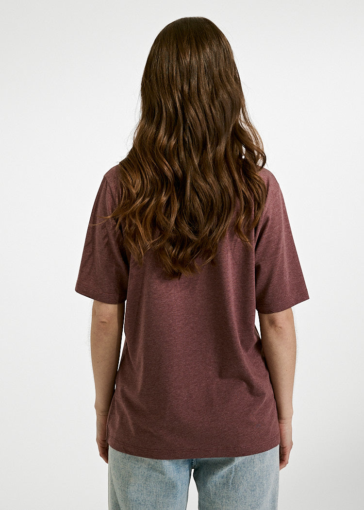 Wijld Frida Woodshirt Damen Red Melange T-Shirt locker