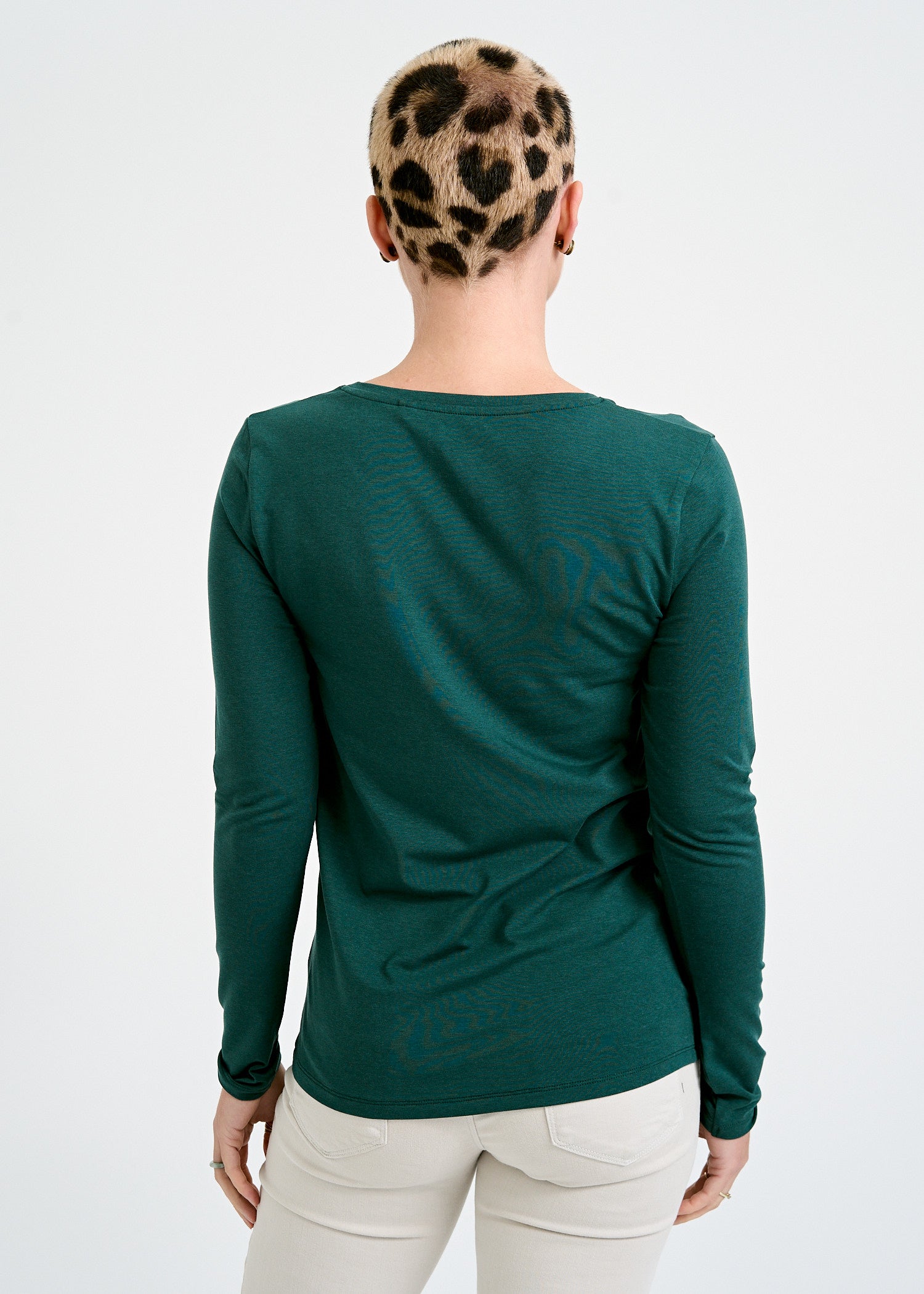 Wijld Maya Langarmshirt Sea Moss Lyocell Damen