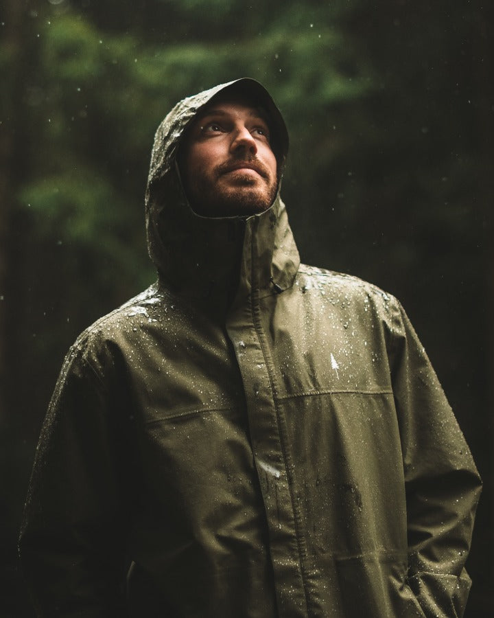 NIKIN TreeJacket Rain Regenjacke Herren Dark Olive wasserdicht