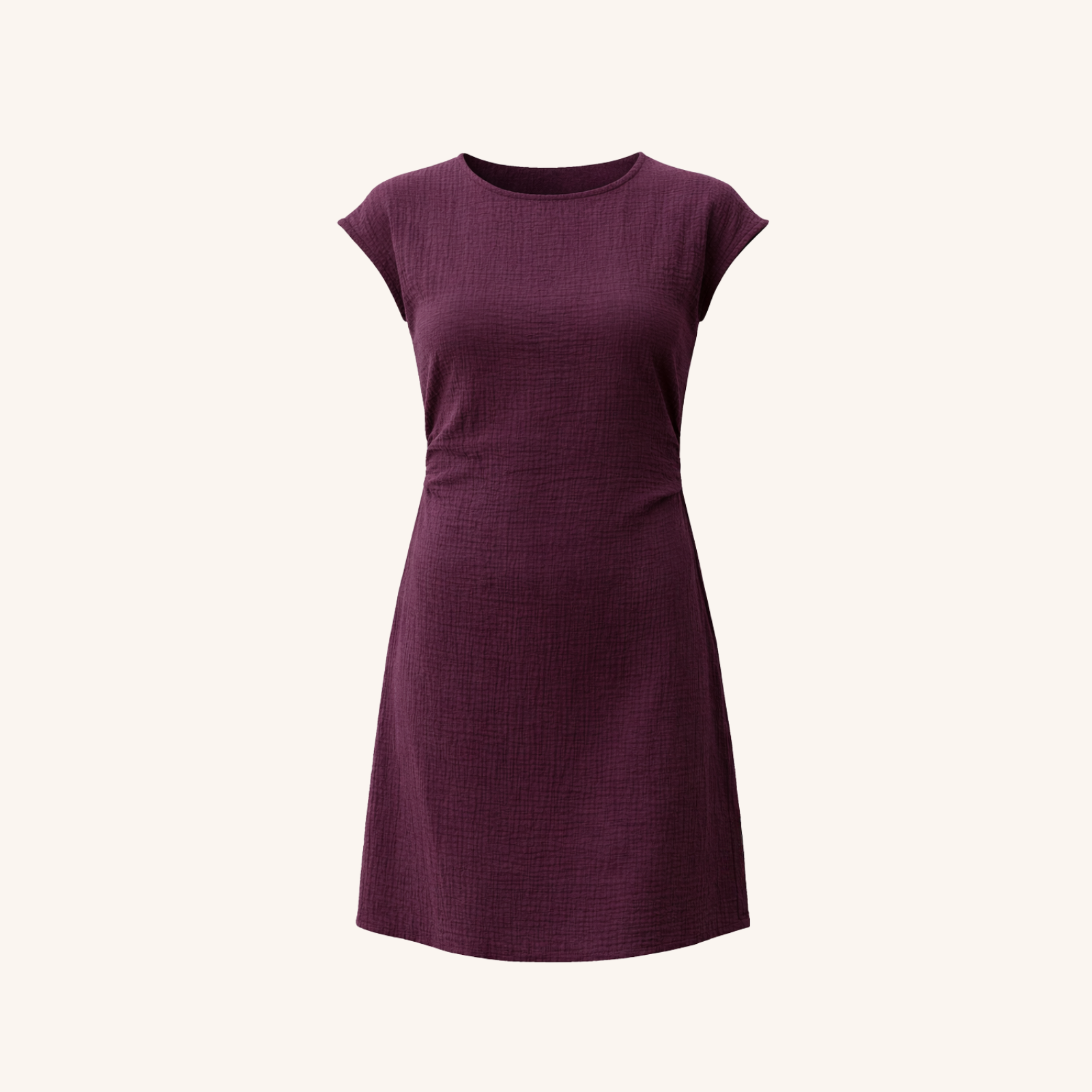 NORDLICHT Jule Musselin Kleid Bio-Baumwolle Rot