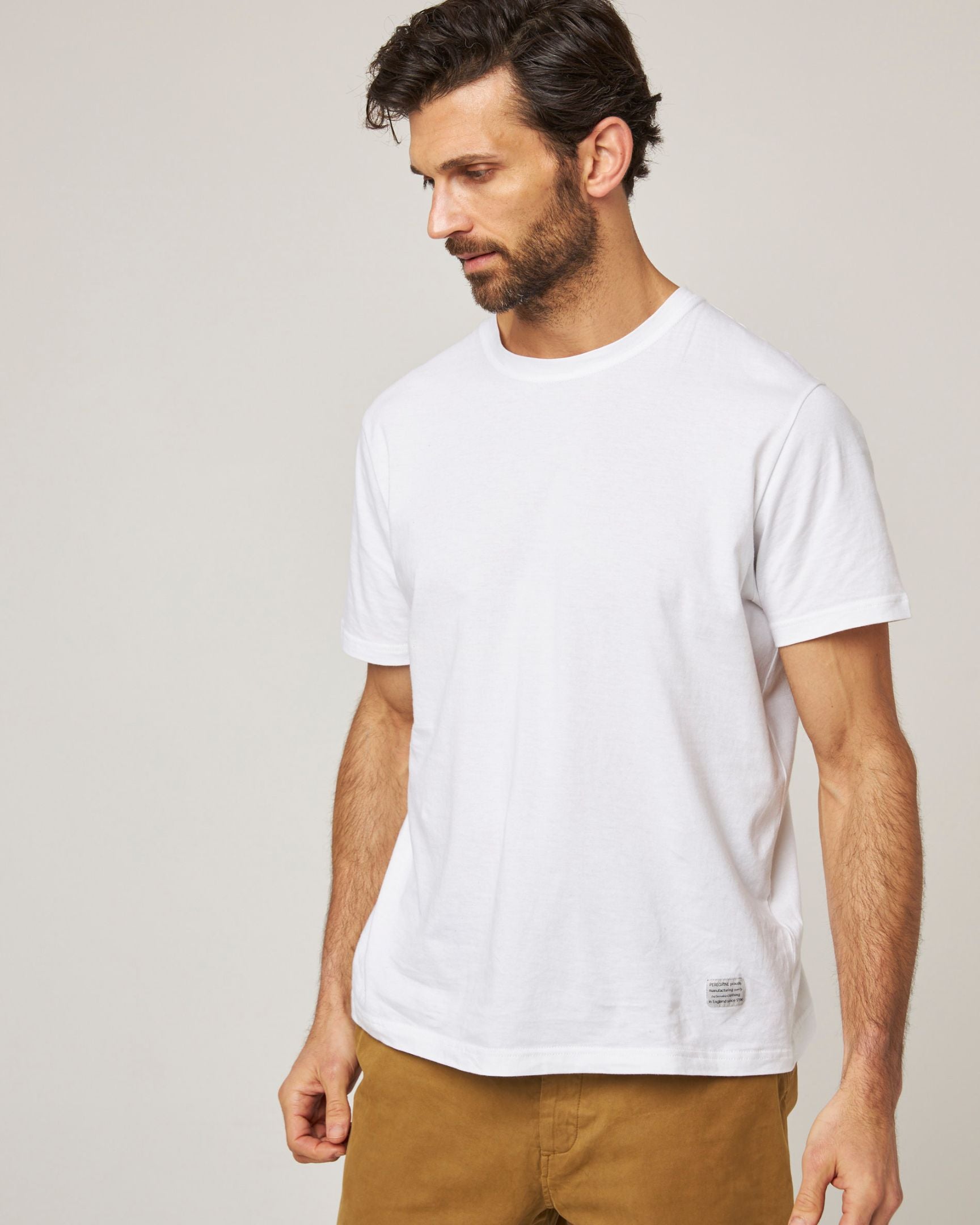 Peregrine Classic T-Shirt Herren Navy Baumwolle Gr. S