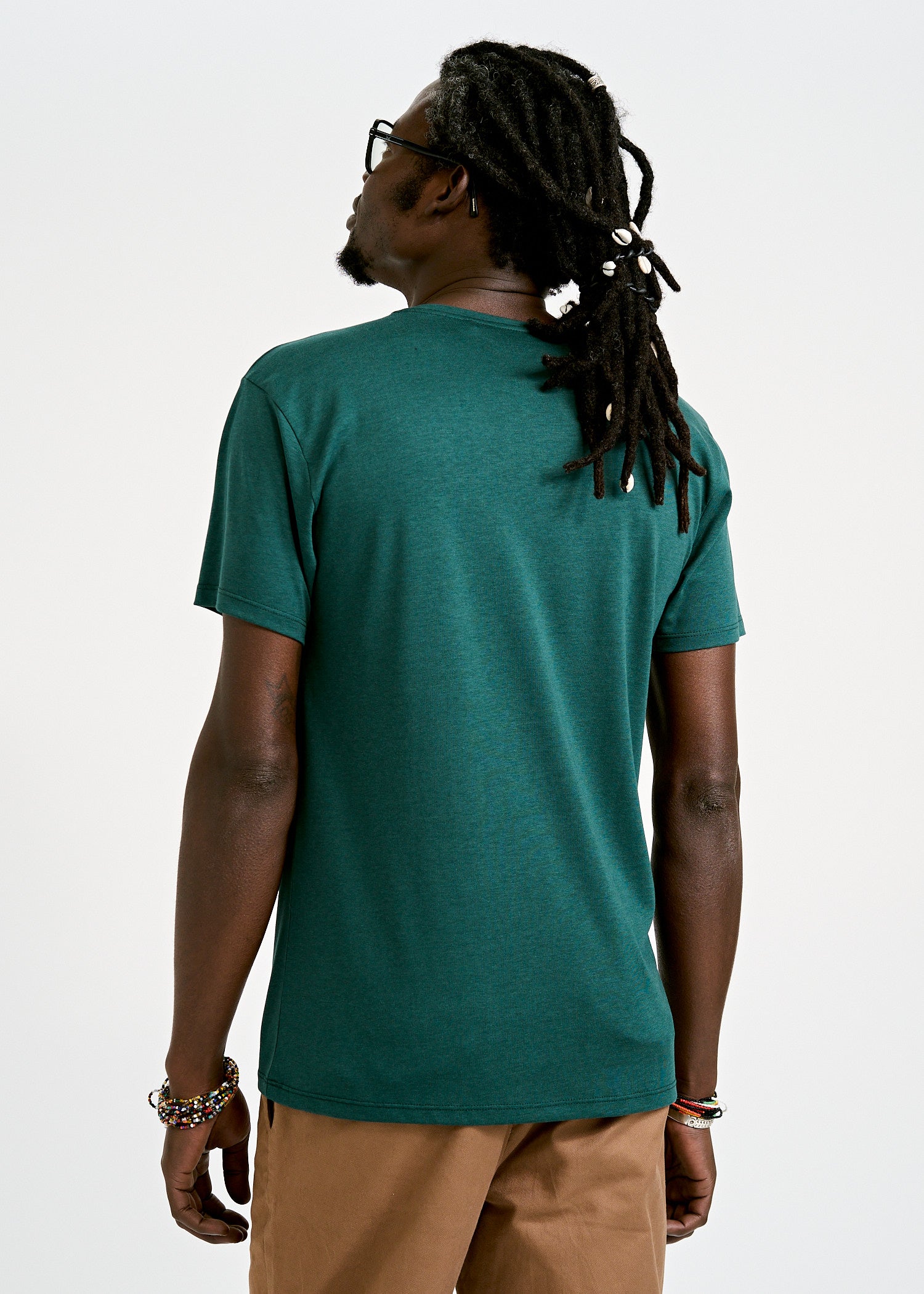 Wijld Alex Pocket Sea Moss T-Shirt Herren Brusttasche