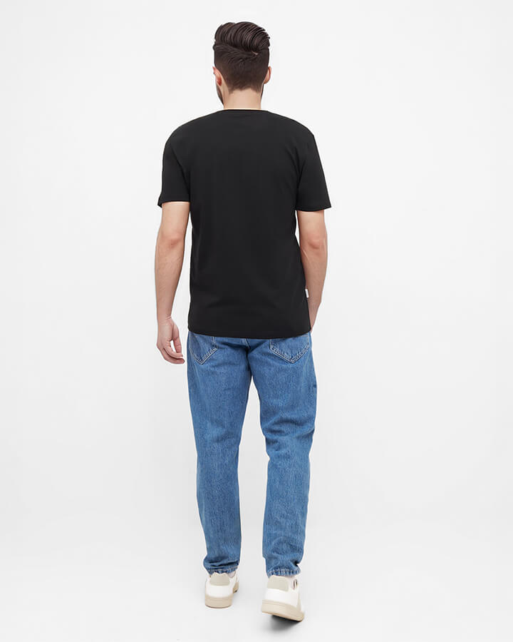 NIKIN TreeShirt Plain T-Shirt schwarz Bio-Baumwolle