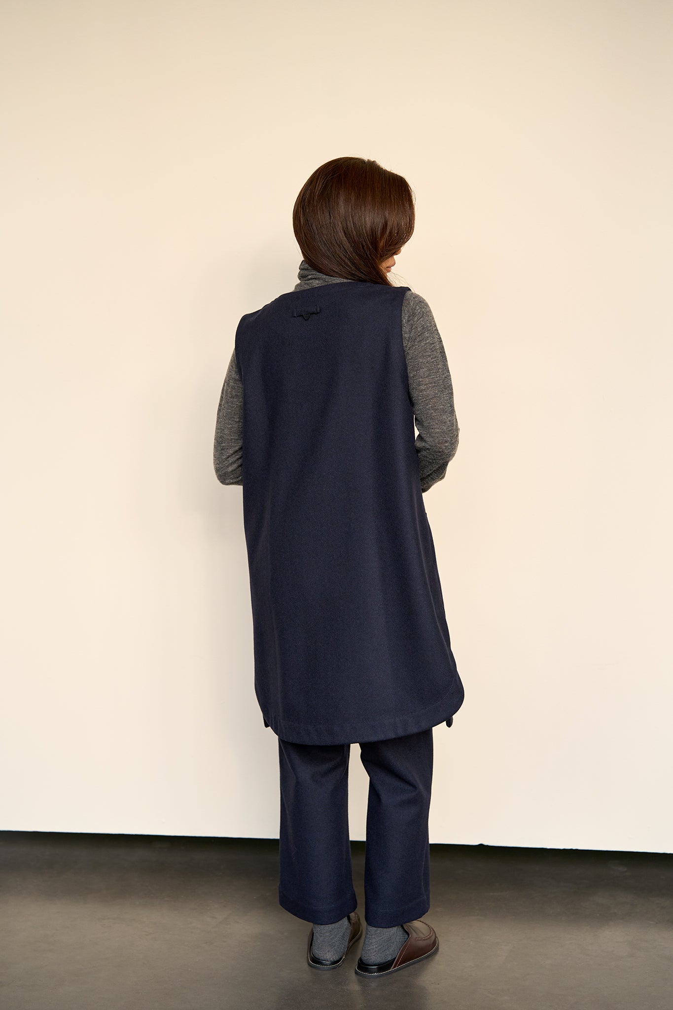 Christiane Strobel LINDA Westenkleid Wolle Knielang