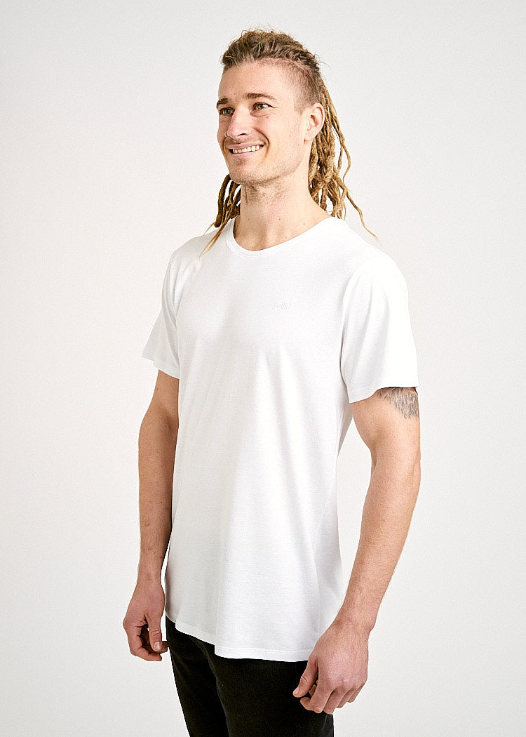 Wijld Woodshirt T-Shirt Herren Weiß Holz Regular