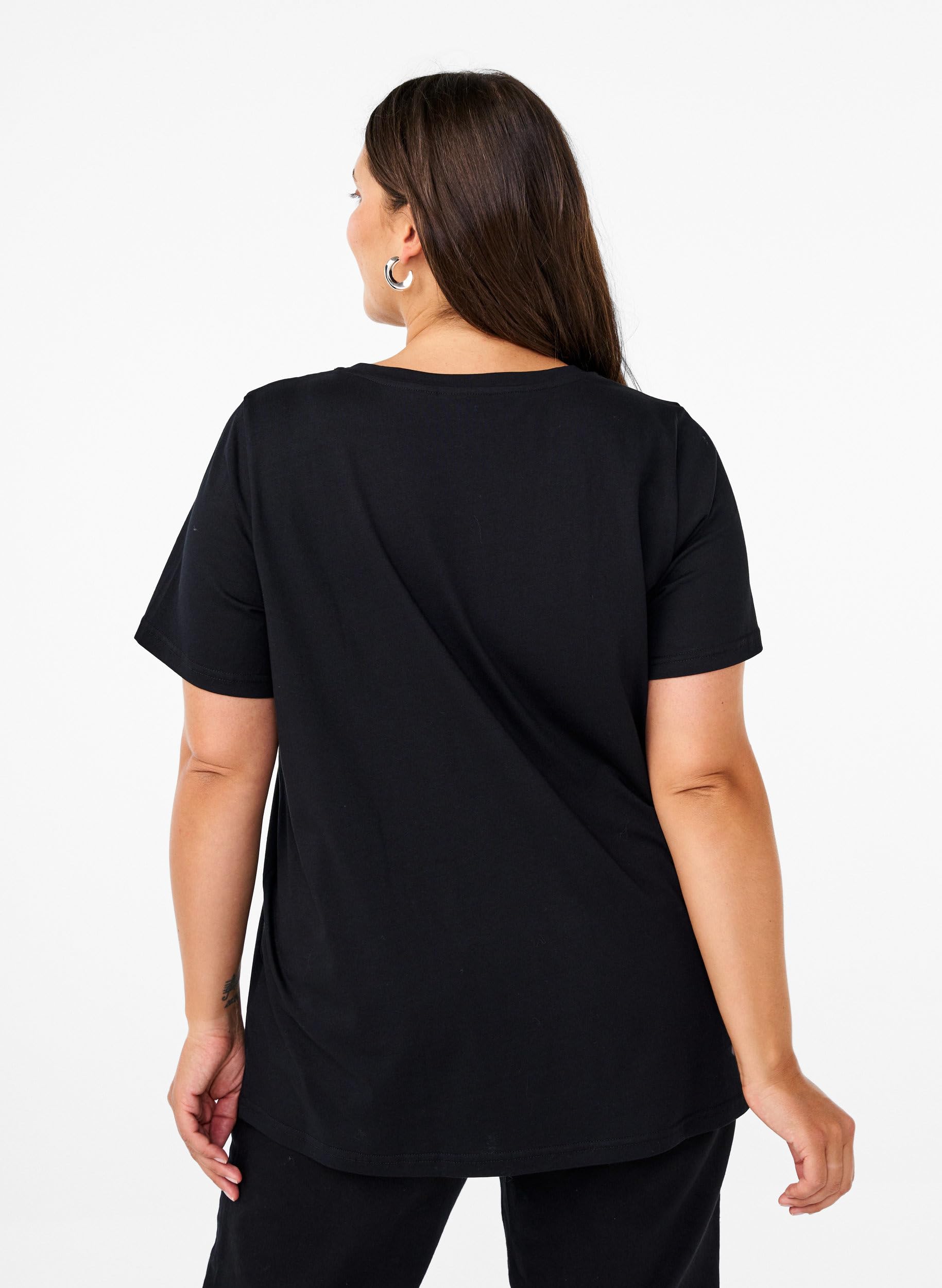 Zizzi Nightwear Weihnachts-T-Shirt Baumwolle Rundhals Gr. 42-60