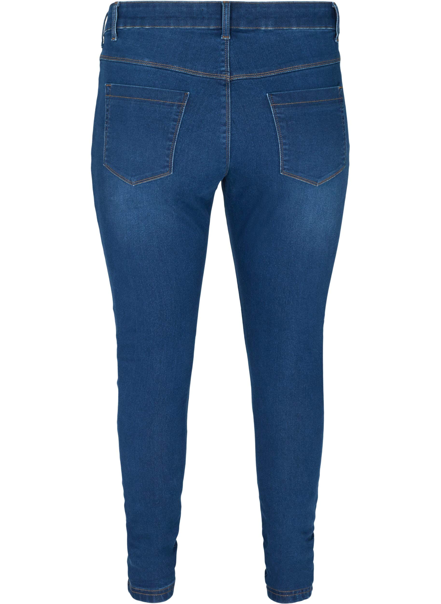 Zizzi Jeggings Baumwolle Stretch Skinny Fit Große Größen