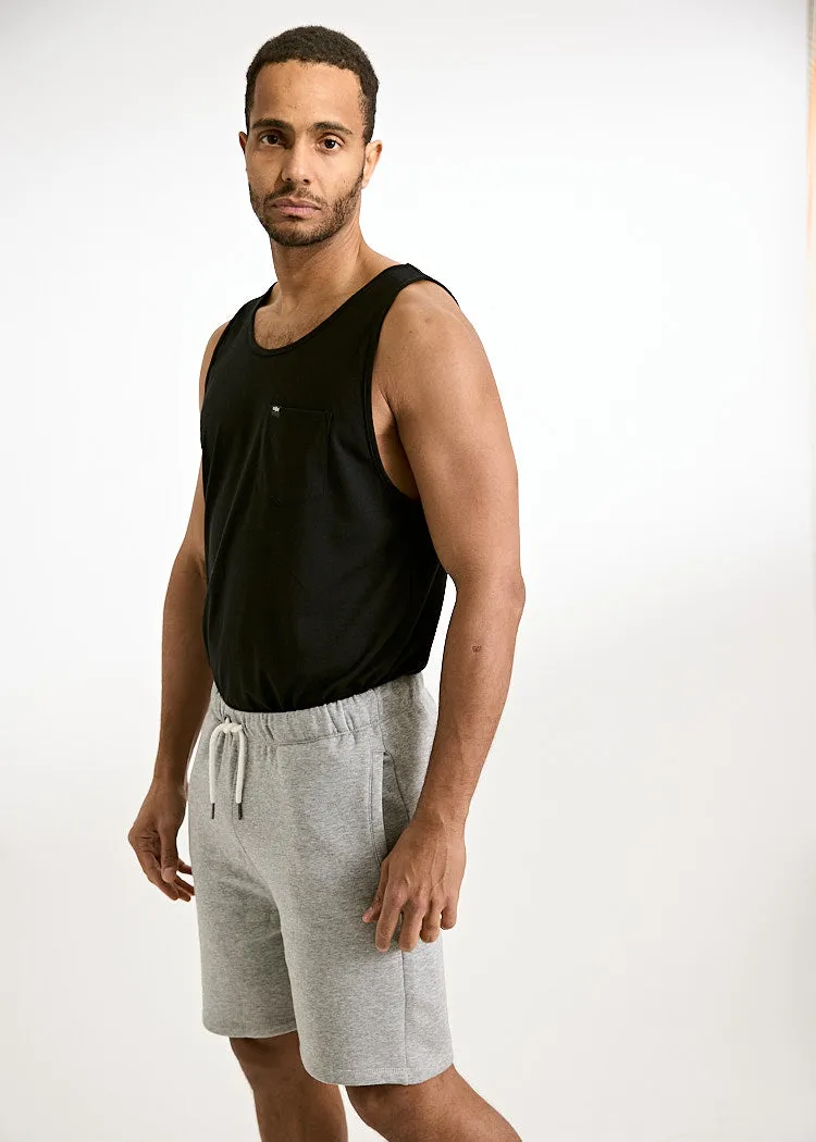 Wijld Michel Black Herren Tank Top Schwarz Brusttasche
