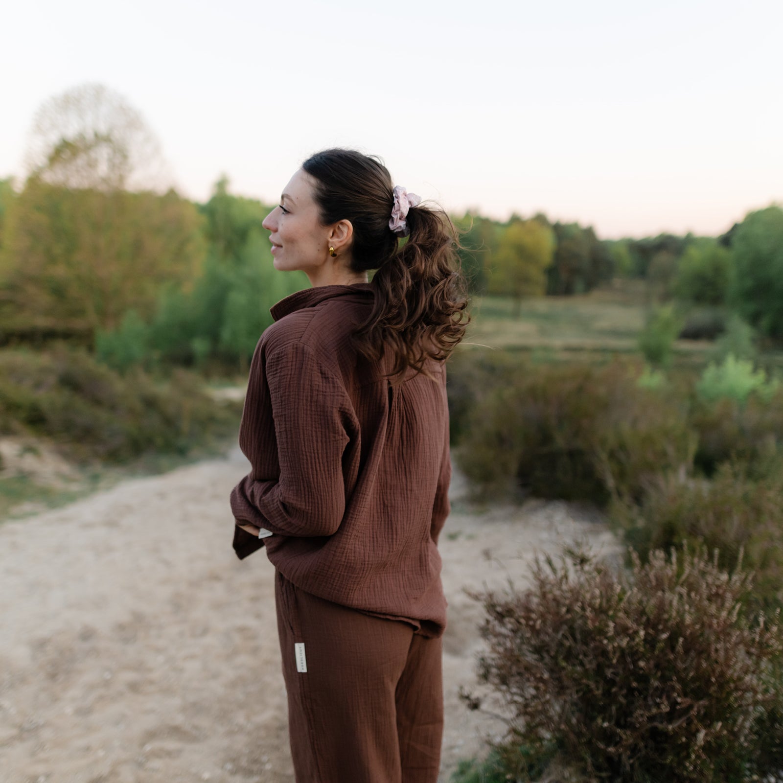 NORDLICHT Ecovero Scrunchie Pink Haargummi