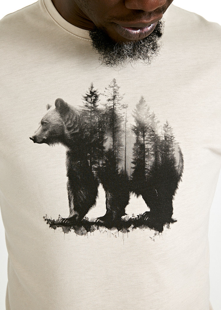 Wijld WoodShirt Timo Forestbear M Herren T-Shirt Lyocell