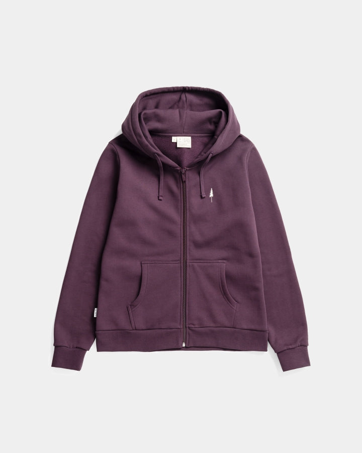 NIKIN TreeHoodie Jacket Women Hoodie Deep Purple Bio-Baumwolle