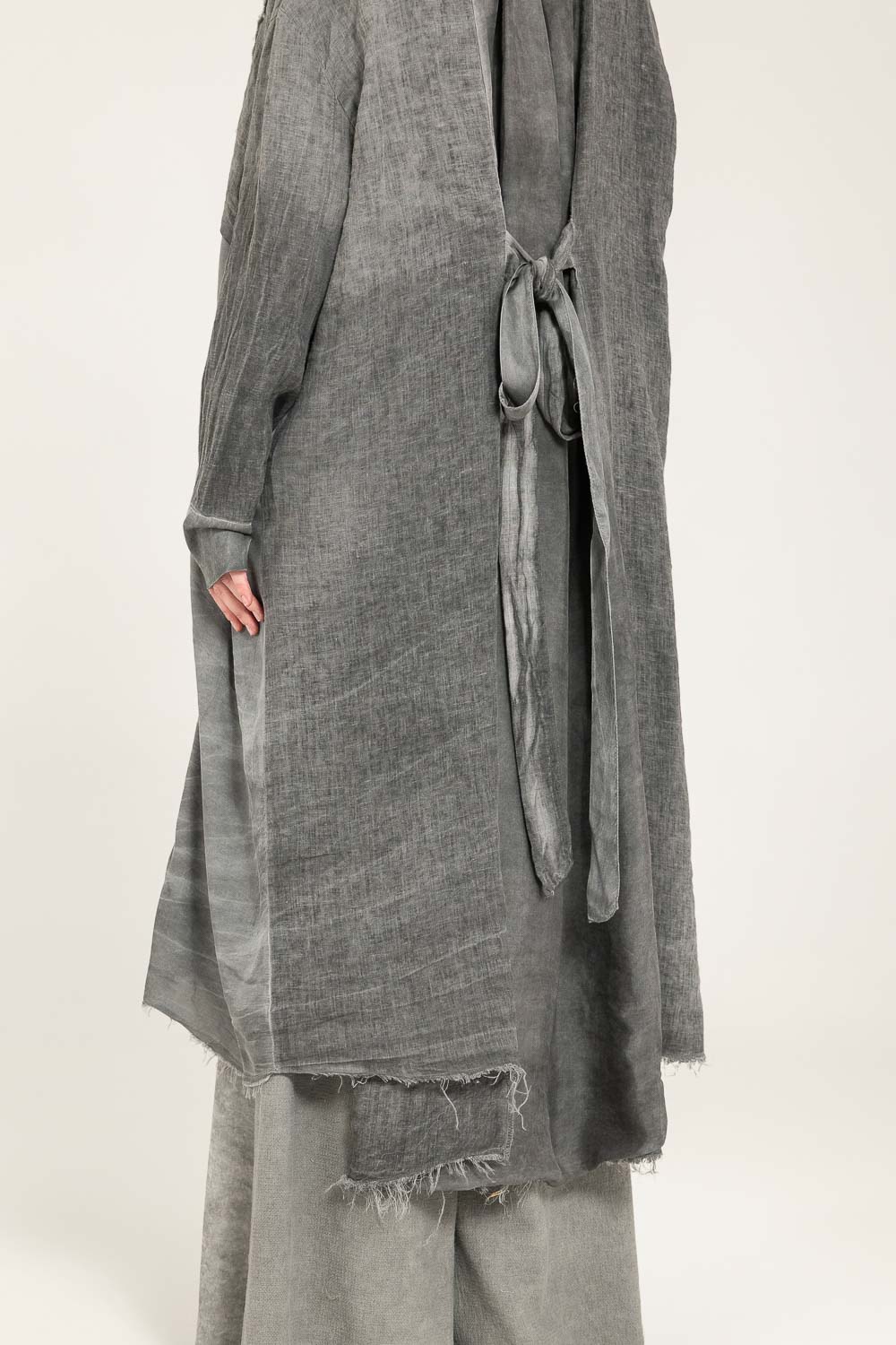 Sanctamuerte Capispalla Spolverino Blazer Leinen