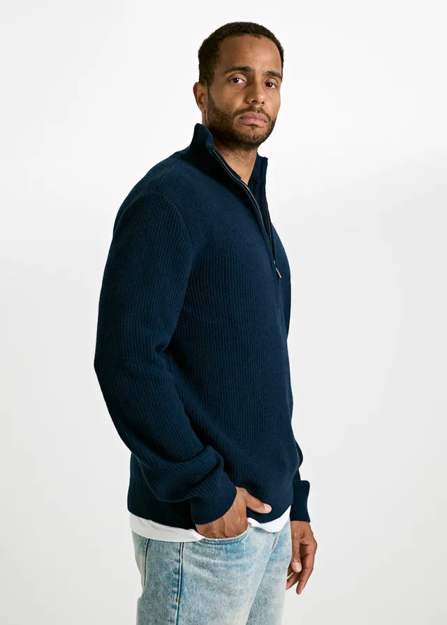 Wijld Tim Oltremare Strickpullover Herren Blau Wolle