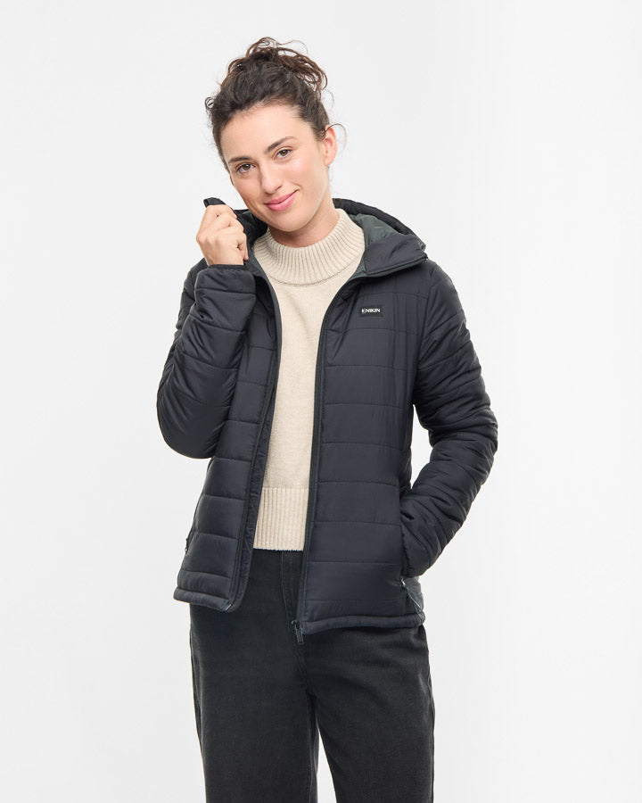 NIKIN TreeJacket Insulated Women Jacke Schwarz winddicht